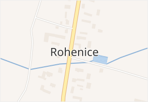 Rohenice v obci Rohenice - mapa části obce