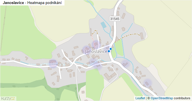 Janoslavice - mapa podnikání