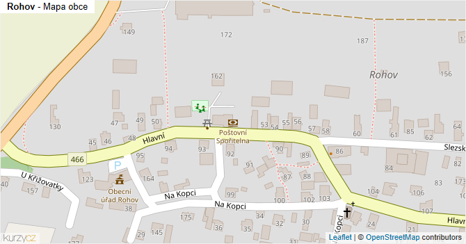 Rohov - mapa obce