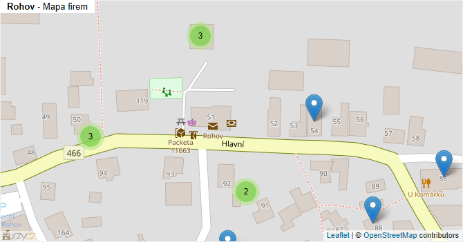 Rohov - mapa firem