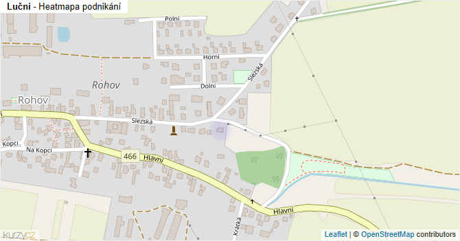 Luční - mapa podnikání
