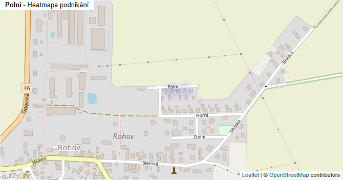 Polní - mapa podnikání