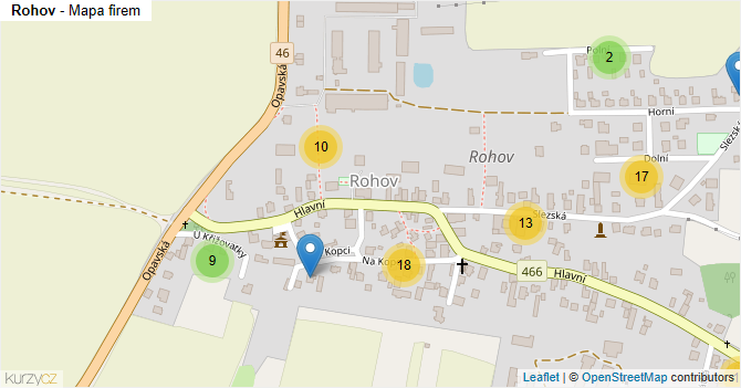 Rohov - mapa firem