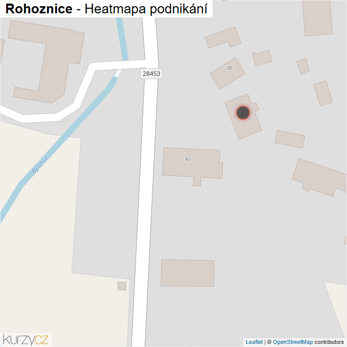 Mapa Rohoznice - Firmy v obci.