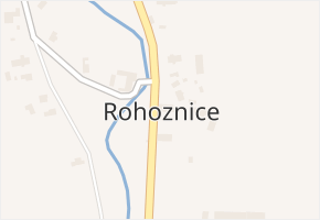 Rohoznice v obci Rohoznice - mapa části obce