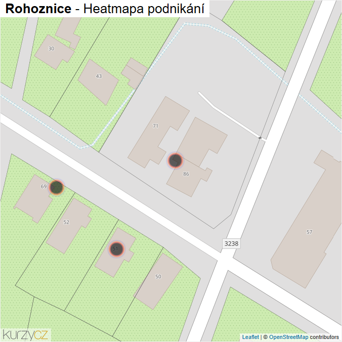 Mapa Rohoznice - Firmy v obci.