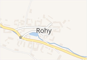 Rohy v obci Rohy - mapa části obce
