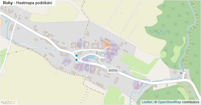 Rohy - mapa podnikání