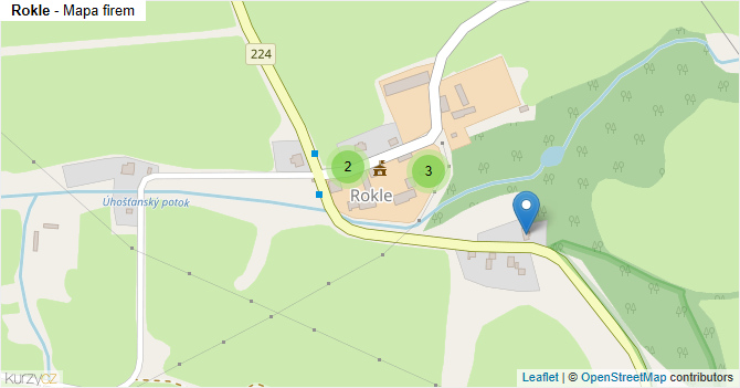 Rokle - mapa firem