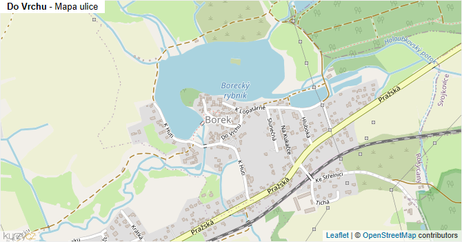 Do Vrchu - mapa ulice