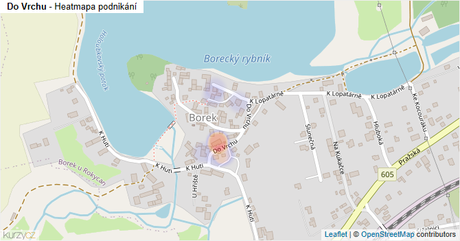 Do Vrchu - mapa podnikání
