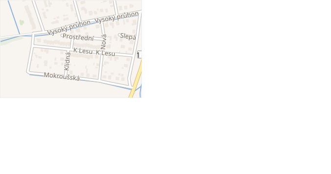 K Lesu v obci Rokycany - mapa ulice