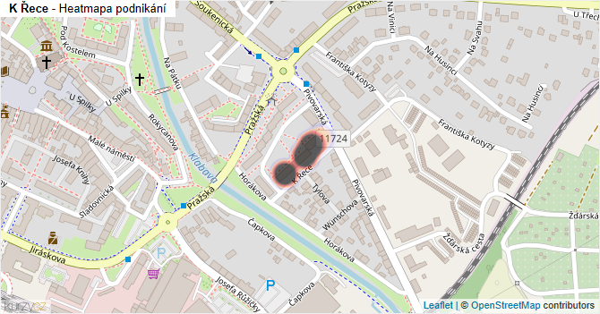 K Řece - mapa podnikání