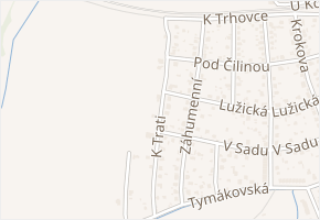K Trati v obci Rokycany - mapa ulice