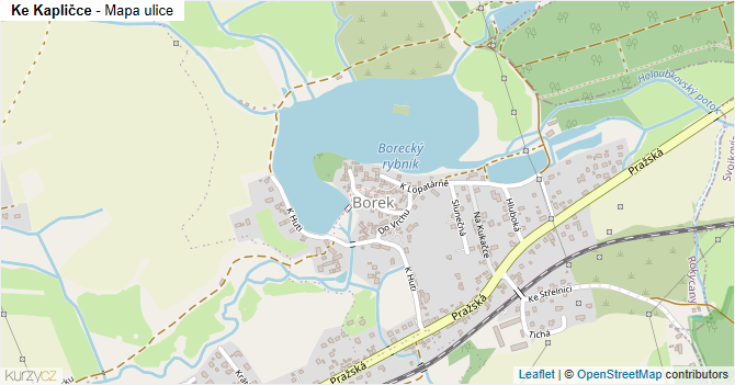 Ke Kapličce - mapa ulice