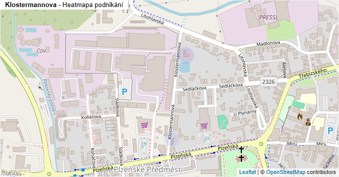 Klostermannova - mapa podnikání