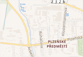Kollárova v obci Rokycany - mapa ulice
