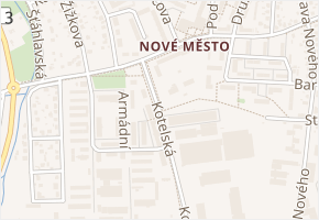 Kotelská v obci Rokycany - mapa ulice