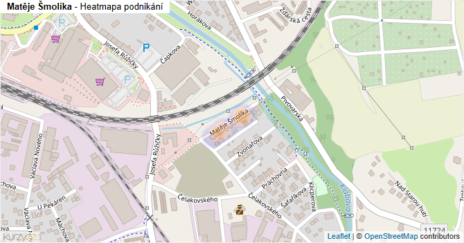Matěje Šmolíka - mapa podnikání