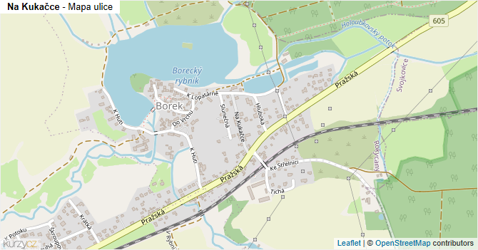 Na Kukačce - mapa ulice