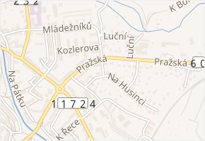 Na Vinici v obci Rokycany - mapa ulice