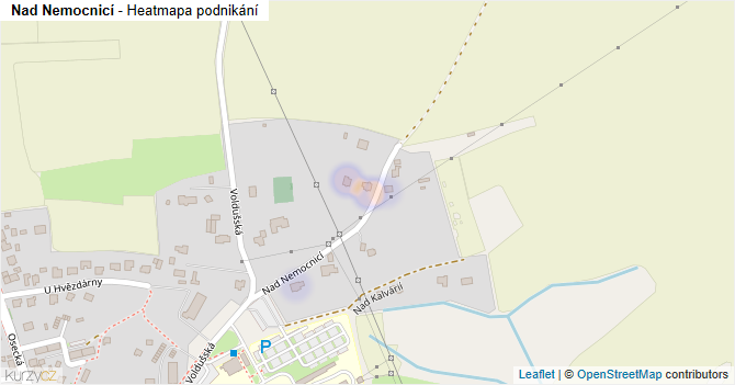 Nad Nemocnicí - mapa podnikání