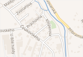 Šafaříkova v obci Rokycany - mapa ulice