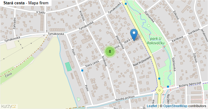 Stará cesta - mapa firem