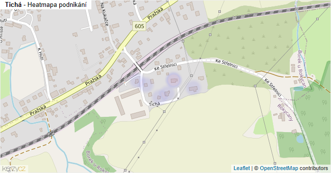 Tichá - mapa podnikání