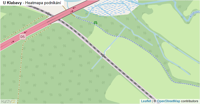 U Klabavy - mapa podnikání