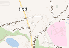 U Nemocnice v obci Rokycany - mapa ulice