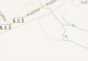 V Rybníčkách v obci Rokycany - mapa ulice