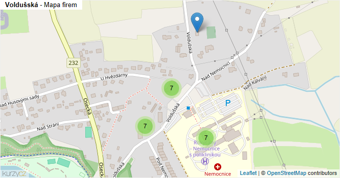 Voldušská - mapa firem