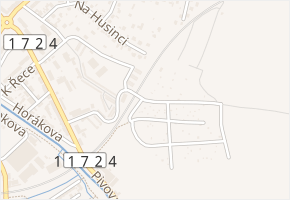Žďárská cesta v obci Rokycany - mapa ulice