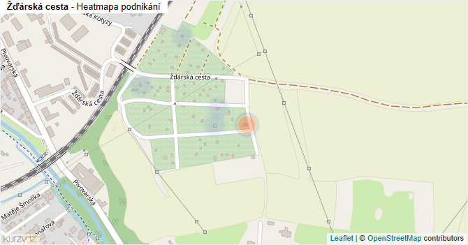 Žďárská cesta - mapa podnikání