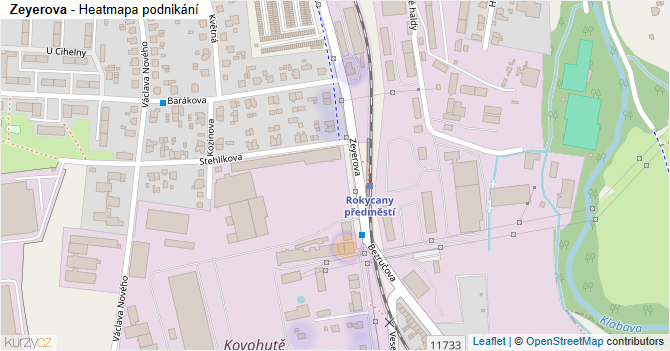 Zeyerova - mapa podnikání