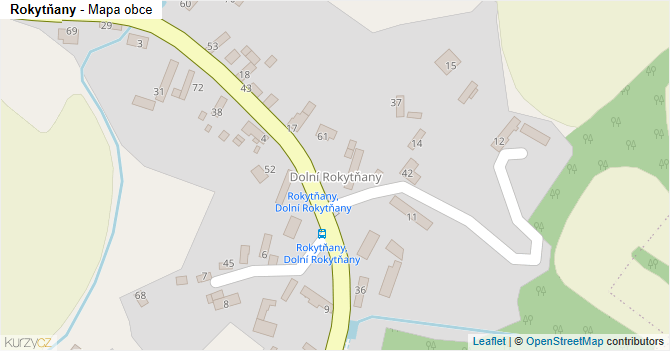 Rokytňany - mapa obce