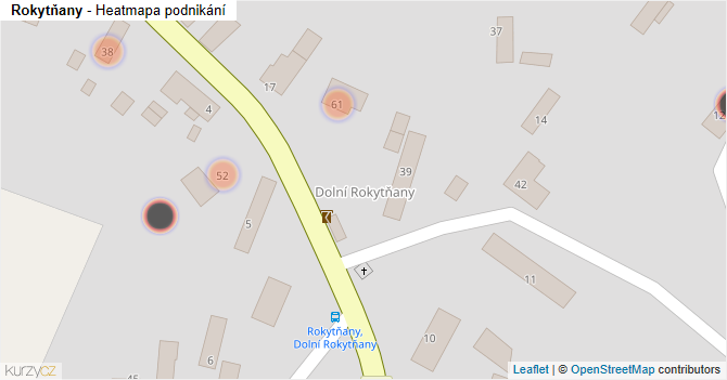 Rokytňany - mapa podnikání