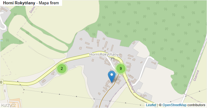 Horní Rokytňany - mapa firem