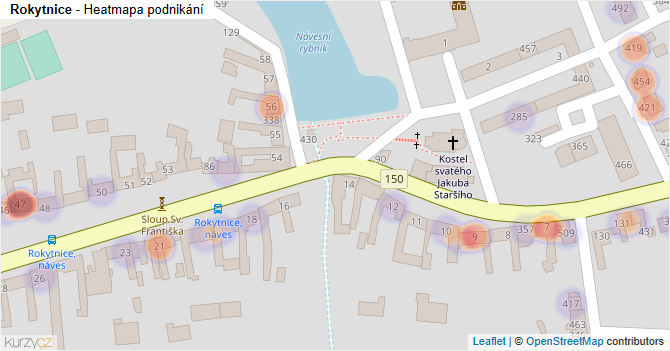 Rokytnice - mapa podnikání