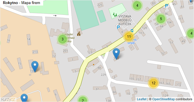 Rokytno - mapa firem