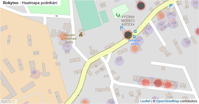 Rokytno - mapa podnikání