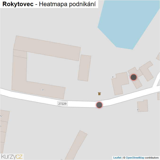 Mapa Rokytovec - Firmy v obci.