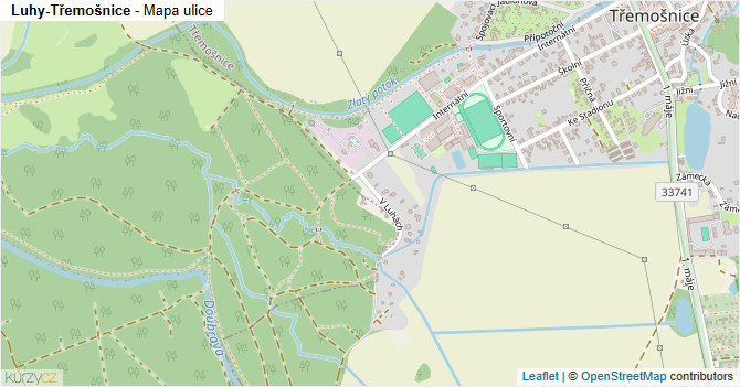 Luhy-Třemošnice - mapa ulice