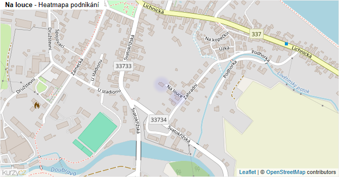 Na louce - mapa podnikání