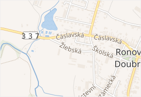 Žlebská v obci Ronov nad Doubravou - mapa ulice