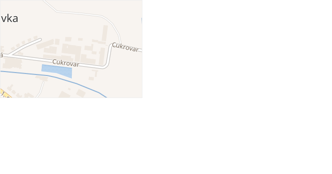 Cukrovar v obci Rosice - mapa ulice