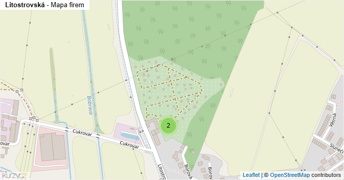 Litostrovská - mapa firem
