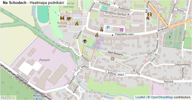 Na Schodech - mapa podnikání