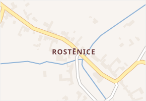 Rostěnice v obci Rostěnice-Zvonovice - mapa části obce